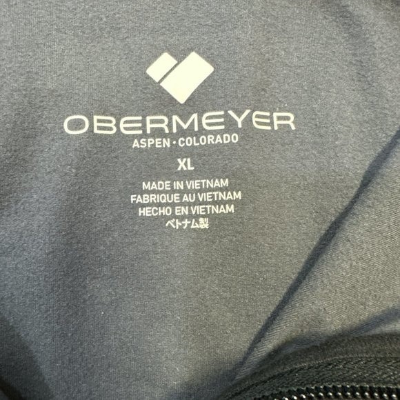 Obermeyer Men's Top Flex 1/4 Zip Pullover Size XL Gray Long Sleeve - Picture 9 of 12